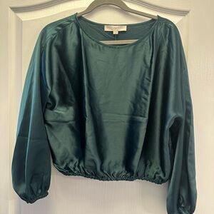 LOFT Teal Satin Women's Top